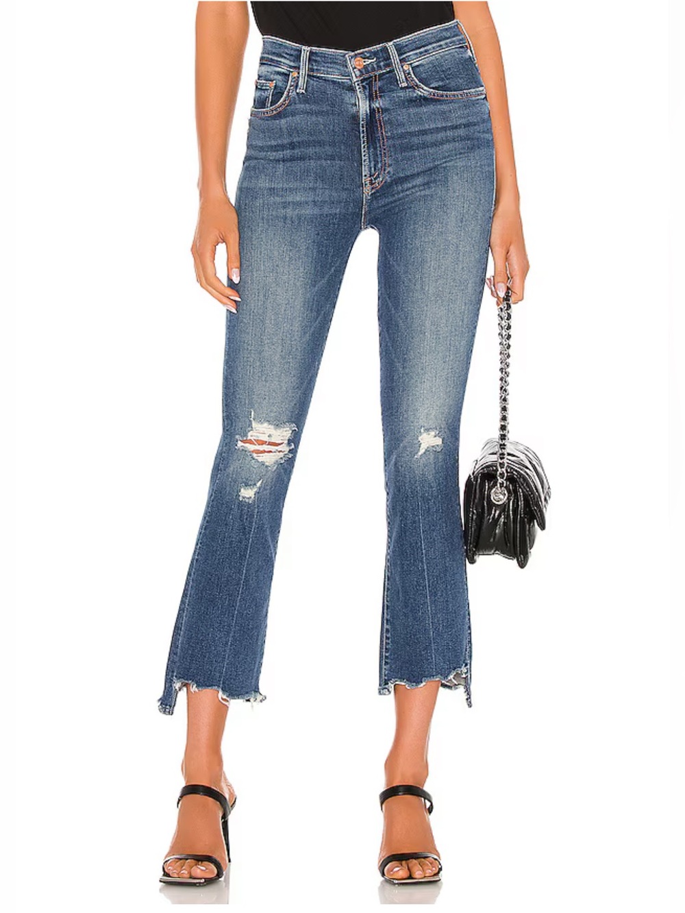 MOTHER The Insider Crop Step Chew in Dancing On Coals Size 27
